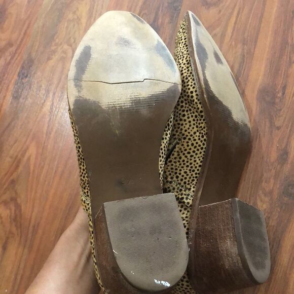 Madewell Brady Low cowboy Booties leopard cheetah fur. 39 1/2 - Picture 3 of 8